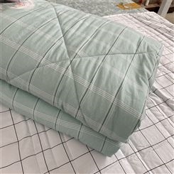 春笛床上用品浅绿花色棉被 纯棉加厚透气被子 持久保温蓄热力强