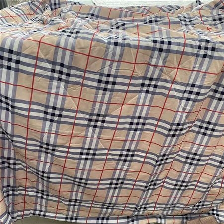 春笛床上用品舒适绗缝人造棉绵绸印花被子 夏季空调被