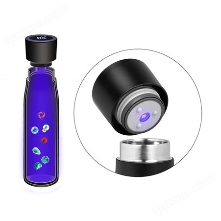 316不锈钢水杯带提醒喝水功能的智能UV紫外线杀菌保温杯显示温度